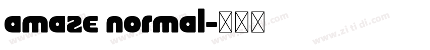 amaze normal字体转换